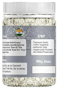 RED CLIFF Premium Silver Coated Khajoor (Dates) | Combo Pack Of 2 | Mouth Freshener | (Silver Coated Dates | 250gx2 ||)-thumb2