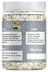 RED CLIFF Premium Silver Coated Khajoor (Dates) | Combo Pack Of 3 | Mouth Freshener | (Silver Coated Dates | 200gx3 |)-thumb1