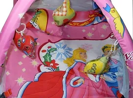 Baby Bedding and Mosquito Net with Hanging Toys, 2-12 Months, (Multicolor)-thumb1