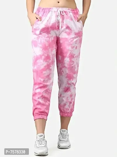 Womens Joggers Tie and Dye Print Relaxed Fit Track Pant