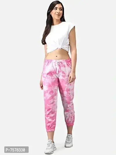 Womens Joggers Tie and Dye Print Relaxed Fit Track Pant-thumb3
