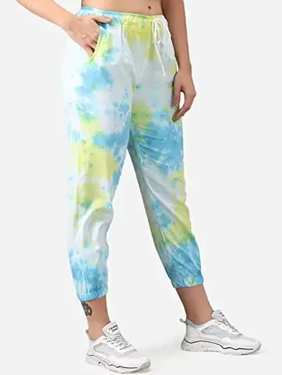 Womens Joggers Tie and Dye Print Relaxed Fit Track Pant