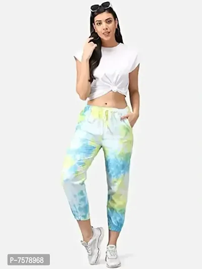 Womens Joggers Tie and Dye Print Relaxed Fit Track Pant-thumb2