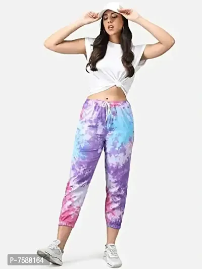 Womens Joggers Tie and Dye Print Relaxed Fit Track Pant-thumb2