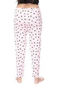 Mini Pie Pure Cotton pants for women, Walking  jogging pant with 2 pockets.(XL, N-floral) (M, Pink)-thumb4