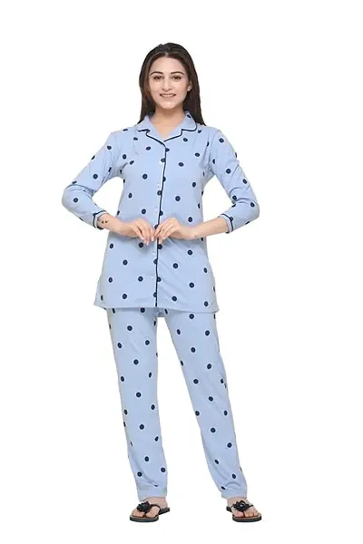 Stylish Blend Night Suit Set For Women