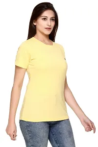 Plush Womens Regular Wear Comfirtable Fit Cotton Tshirts/-T-Shirt (PT-009)-thumb2