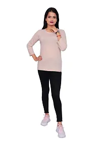 Plush Women's Cotton Regular Fit Round Neck T-Shirt/Tshirts (PT-008)-thumb5