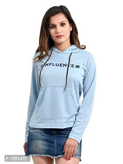 Plush Women Gym Wear Regular fit Hoody Tshirt/T-Shirts (5000)