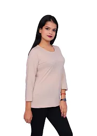 Plush Women's Cotton Regular Fit Round Neck T-Shirt/Tshirts (PT-008)-thumb2