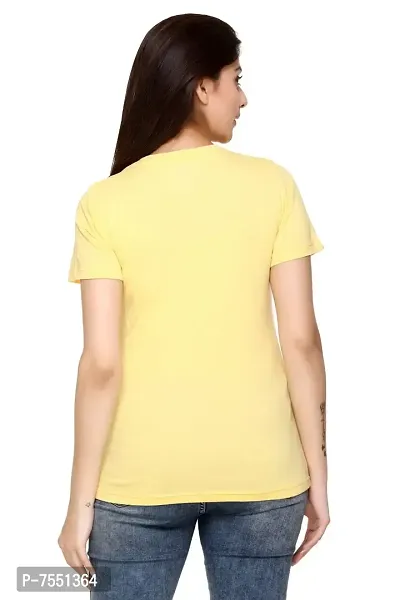 Plush Womens Regular Wear Comfirtable Fit Cotton Tshirts/-T-Shirt (PT-009)-thumb5