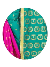 Stylish Cotton Silk Light Green Embellished Saree with Blouse piece-thumb4