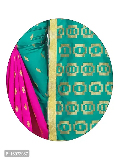 Stylish Cotton Silk Light Green Embellished Saree with Blouse piece-thumb5