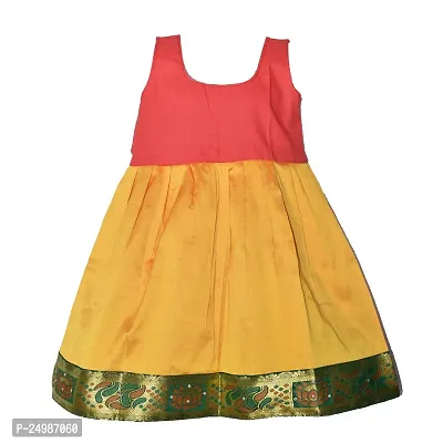 AMIRTHA FASHION Girls Traditional Pattu Pavadai - Rathi Pattu (12-24 Months_AMFRPMG2_18)-thumb3