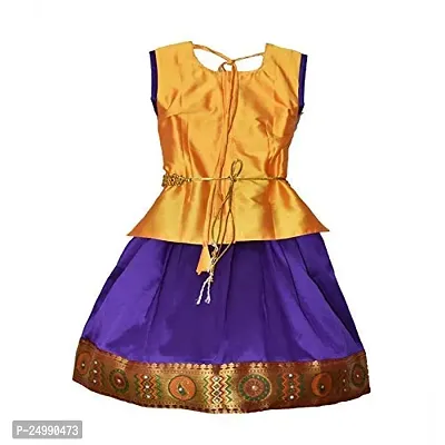 AMIRTHA FASHION Girls Traditional Lehenga Choli RATHI CHILD PATTU(AMFRPBGV)-thumb4