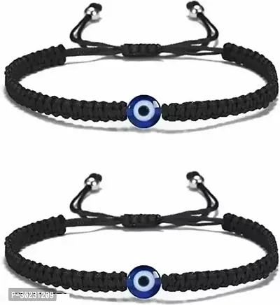 Thread Bracelet With Evil Eye Nazarian for Girls  Boys  Men  Women Pack of 2