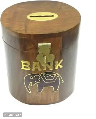 Wooden Piggy Bank for KIds