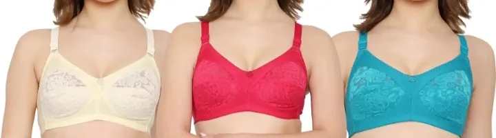 Women Net Non-Padded Wire Free Regular Bra