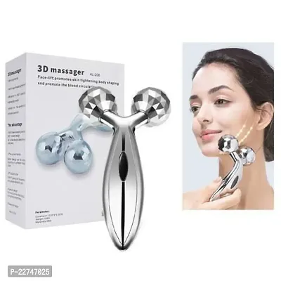 3d Manual Face Massager For Women | Facial Massager  Face Roller For Glowing Skin | Self Care Product | Body Massager-thumb0