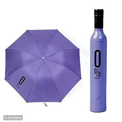 Elegant Purple Windproof UV And Rain Protection Bottle Umbrella-thumb0