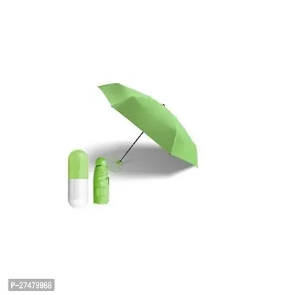 Elegant Green Capsule Shape Umbrella For Men And Women