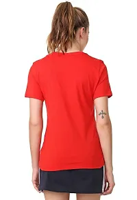 VLAM Women Graphic Printed Tshirt Red-thumb3