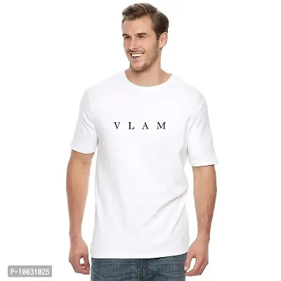 VLAM Cotton Halfsleeve Trippy Smiley Emoji Cool Oversize Back Print Unisex Tshirt White-thumb4