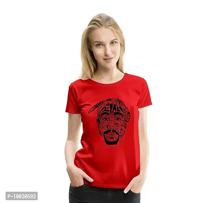 VLAM Women Graphic Printed Tshirt Red-thumb0