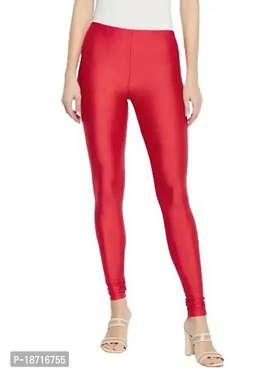 Buy The Pajama Factory Nylon Imported Fabric Metallic Finish Leggings  Bottom Wear for Women's Girls Ladies (XXL, Red) Online In India At  Discounted Prices