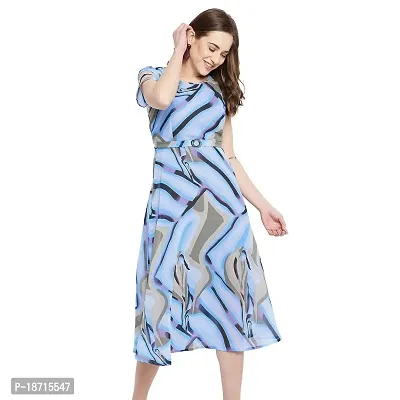 The Pajama Factory - Long Dress (Large, Blue-Black)-thumb4