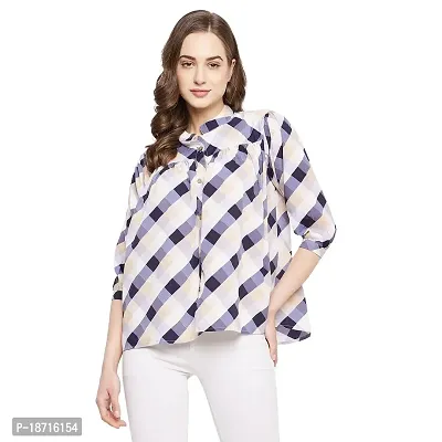 The Pajama Factory - Checked top (XX-Large, Checked Blue)-thumb2