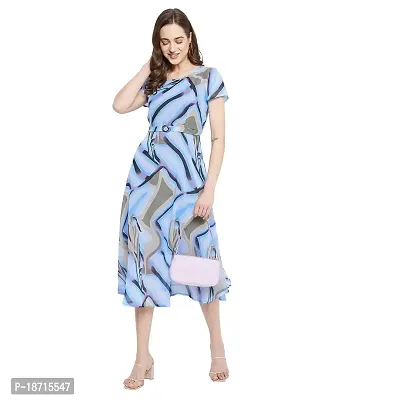 The Pajama Factory - Long Dress (Large, Blue-Black)-thumb2