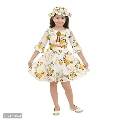 TrendyCreations Girls Party/Festive Dress with Cap