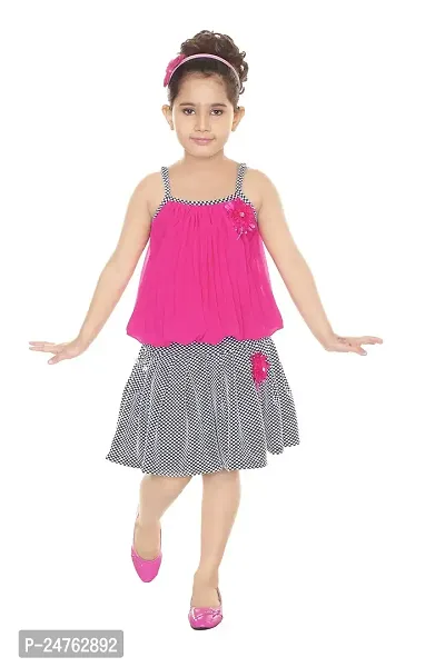 TrendyCreations Girls Party(Festive) Top and Skirt Combo Set-thumb0