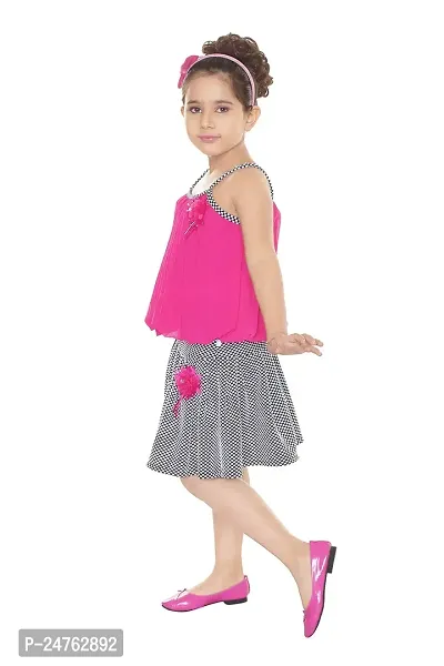 TrendyCreations Girls Party(Festive) Top and Skirt Combo Set-thumb3