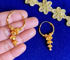 Combo Pack of 2 Gold Plated Bali Earrings For Women-thumb1