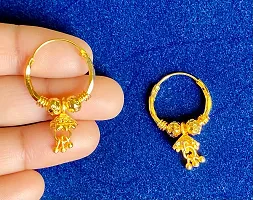 Combo Pack of 2 Gold Plated Bali Earrings For Women-thumb2