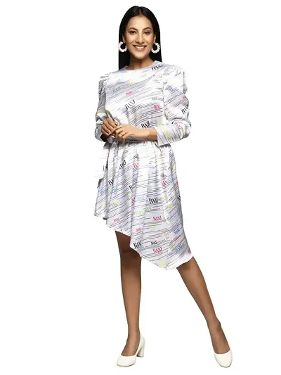 RANJ Lego Mutton Sleeve Women Dress