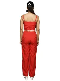 RANJ WOMEN JUMPSUIT WITH FRONT AND SIDE SEAM STRAPS-thumb2