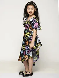 RANJ Butterfly Sleeve, Signature Print Kid's Dress-thumb2