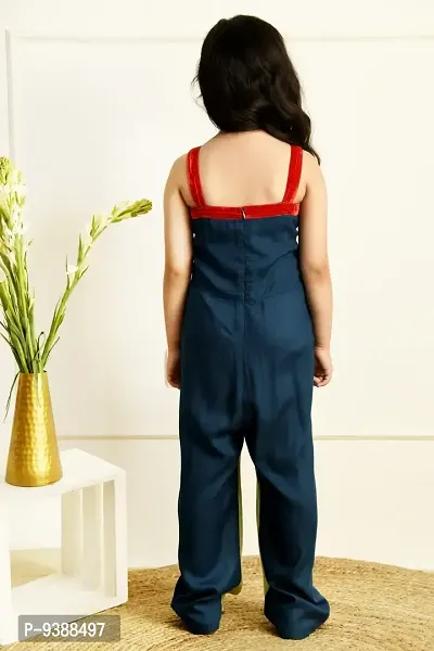 RANJ Kid's Yellow-Voilet Jumpsuit.-thumb4