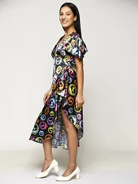 RANJ Butterfly Sleeve, Signature Print Women Dress-thumb3