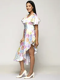 RANJ Butterfly Sleeve, Signature Print Women Dress-thumb4