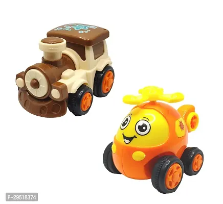 Friction Powered Toy Set of Car Train  Monster Car for Kids   Pack of 3