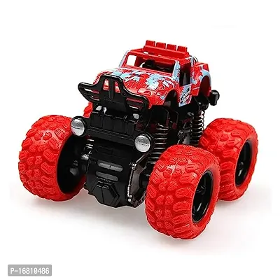 Toy Car, Monster Trucks For Kids Friction Powered Push And Go Car Big Tire-thumb0