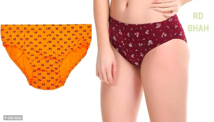 Elegant Cotton Panties For Women- Pack Of 2