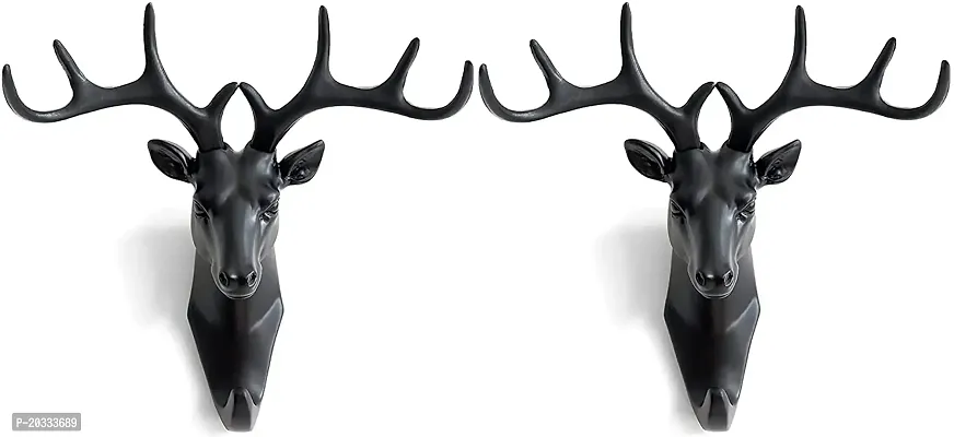 Animal Head Wall Hooks, Black Sold by at Home