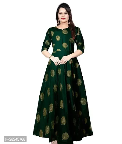 Stylish Multicoloured Bollywood Rayon Gown