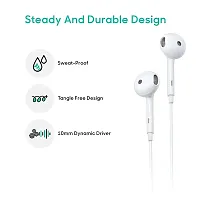 RED RIVER Boom Bass Wired in-Ear Headphones Compatible with Especially All Oppo Smartphones (White) (Oppo Original Sound)-thumb1