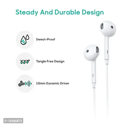 RED RIVER Boom Bass Wired in-Ear Headphones Compatible with Especially All Oppo Smartphones (White) (Oppo Original Sound)-thumb2